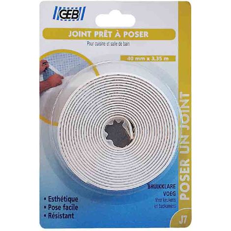 Vorgeformte Dichtung 40 mm x 3,35 m - Weiß GEB