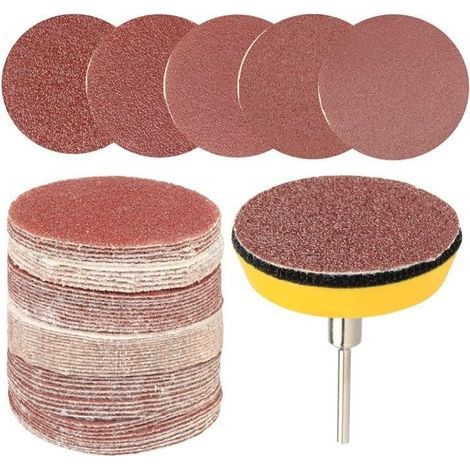 Packung mit 120 Schleifscheiben, 5,1 cm, für Bohrmaschinen, Rotationswerkzeuge und Holzbearbeitung (1/5)