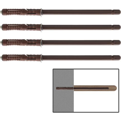 Verdeckte Wandregalhalterung Hochleistungs-Regalankerhalterung, 8-teiliges Set, 10 mm breit 100 mm lang. (1/5)