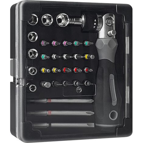 Beyamis Ensemble d'outils multifonctions 31 en 1 - Clé à cliquet et tournevis pour réparation auto/vélo/moto (1/5)