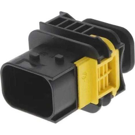 Connettore Heavy Duty Sealed 1.6X2.8 porta maschio 7vie nero senza guarnizione