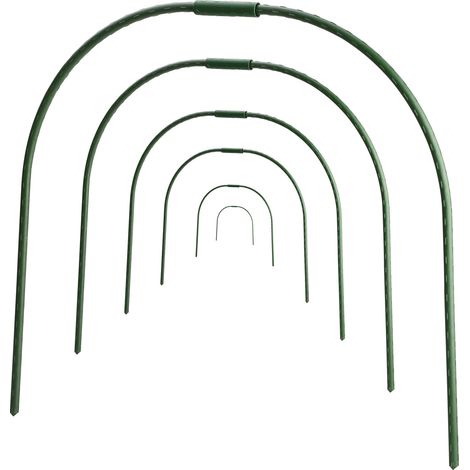 Aros de invernadero para bancales elevados, túnel de cultivo, soporte de jardín en forma de U, altura 50 cm (19,7 pulgadas). (1/5)