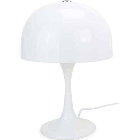 Lampe de table moderne 3 lumières G9, blanche 26x38cm
