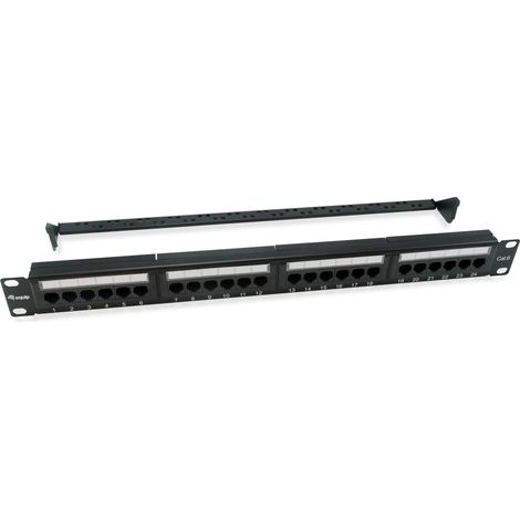 Equip Patchpanel 24x RJ45 Cat6 19` UTP 1HE ISOIEC schwarz