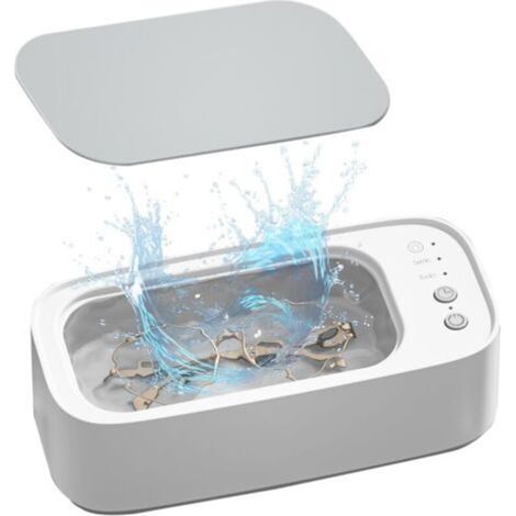 Nettoyeur à ultrasons 45000 Hz - 3 modes - 530 ml - Avec chiffon de nettoyage pour lunettes, bijoux, montres, prothèses dentaires, pièces de monnaie (1/5)