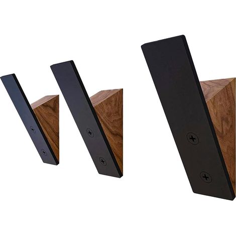 CCYKXA Wandgarderobe, Holz und Stahl, perfekt für Eingangsbereiche, elegante Organisation in einem Paket, idealer Wandhalter für jeden Raum
