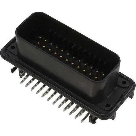 Connettore AmpSeal femmina 35 vie nero PCB 90° pin dorati