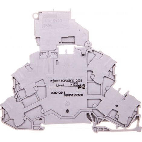 Doppeldeck-Sicherungssteckverbinder mit klappbarem Sicherungssockel 2002-2611