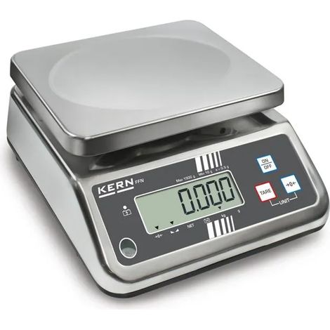 Báscula de cocina Kern ffn k-nm 15 kg acero inox IP65