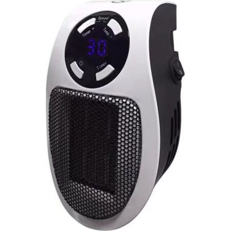[NEVER USED] Portable Electric Heater Mini PTC Ceramic Desktop Fan Heater with Thermostatic System for Home Office 1pc EU Plug with Remote Control