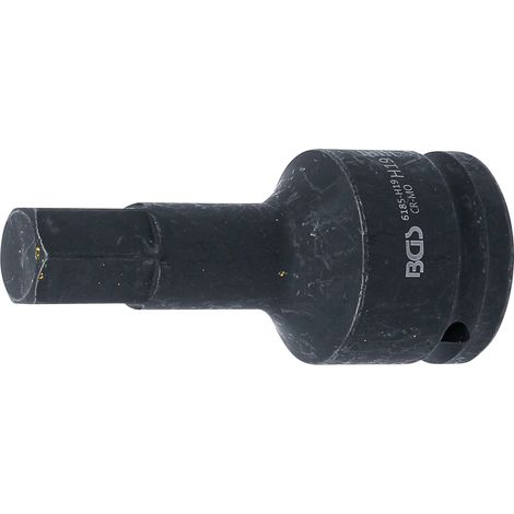 Kraft-Bit-Einsatz Länge 100 mm Antrieb Innenvierkant 20 mm (3/4") Innensechskant 19 mm (1/3)