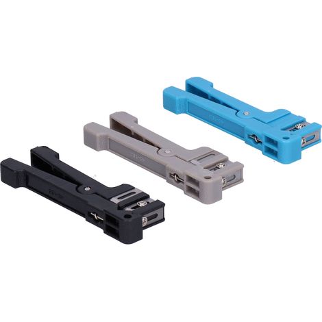 3-teiliges Set Glasfaser-Abisolierzange, Koaxialkabel-Crimpzange, Kabelabisolierzange (1/5)