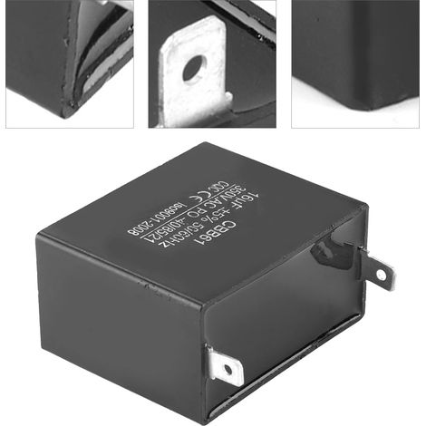 Condensateur de démarrage moteur CBB61 16uF 350V AC 50/60Hz pour générateur
