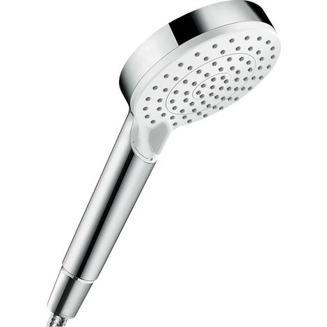 HANSGROHE Doccia a mano 100 2 getti Crometta Vario EcoSmart, Bianco/Cromato 26332400