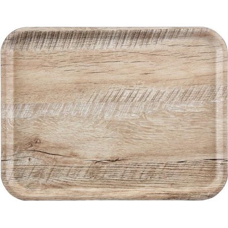 Plateau stratifié grainé (L)460 x (P)360 mm, finition chêne clair