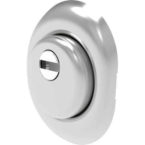 DEFENDER ANTITRAPANO PER SERRATURE Ø mm. 50 - finitura cromo satinato  - MOTTURA
