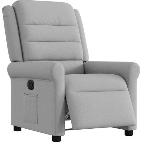 Maison Exclusive - Relaxsessel Elektrisch Wolkengrau Stoff