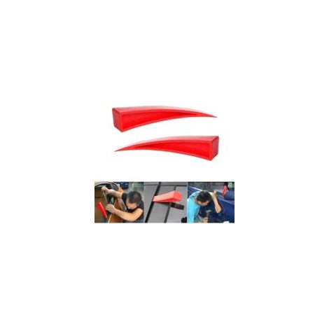 Lot de 2 cales incurvées pour fenêtre - Sans peinture - Outil de réparation de carrosserie de voiture - Pour une utilisation quotidienne