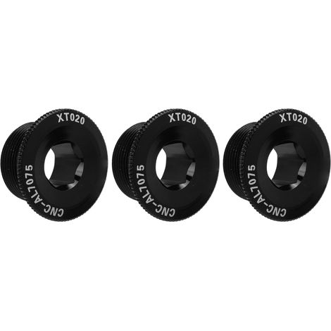 Stück M20 Kurbeldeckelschrauben aus rost- und korrosionsbeständiger Aluminiumlegierung, schwarz, für Mountainbikes (1/5)