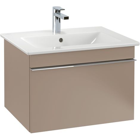 Lavabo VB US Venticello 603x420x502 mm, 1 tiroir, avec revêtement taupe intégré