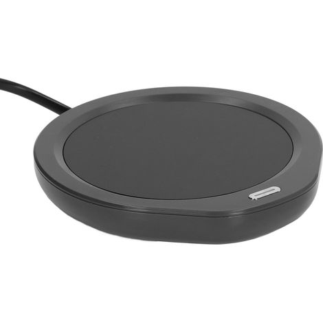Chauffe-tasse 18 W, température constante 55 °C, économie d'énergie, rechargeable, chauffe-tasse/chauffe-théière pour bureau, prise UE 220 V, noir (1/5)