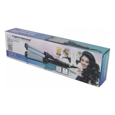 Esperanza EBL013 Frisiergerät de Lockenstab de Schwarz, Silber 55 W 1,8 m (1/5)