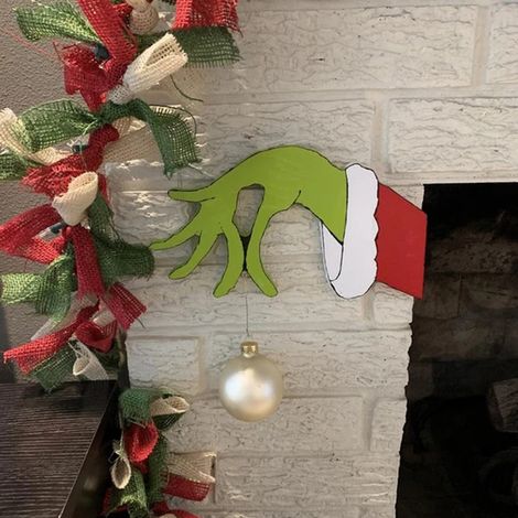 Lustige Diebes-Weihnachtsdekoration – Exquisite Ornamente für Fenster, Kamin oder Wand (1/5)