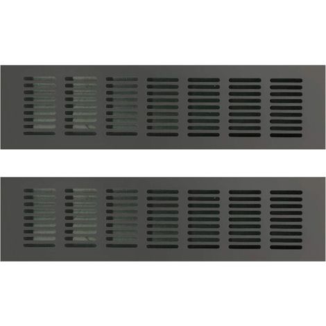 Rechteckiges Lüftungsgitter, rechteckiges Lüftungsgitter, Lüftungsgitter, rechteckiges Lüftungsgitter, rechteckiges Lüftungsgitter für ideale Belüftung, 80 × 300 mm, 2 Stück (1/4)