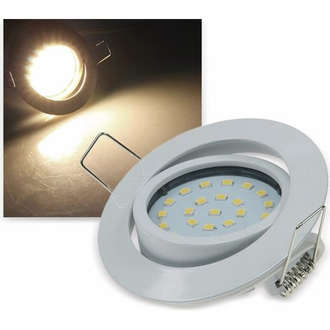 Spot encastrable LED CHILITEC "Flat-26" EEK F, 4 W, 330 lm, 2700 K, blanc (1/4)