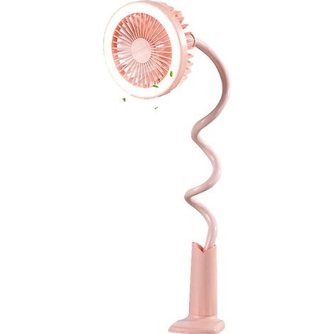 Ventilateur de nuit électrique portable rotatif à 360 degrés avec chargement USB (1/5)