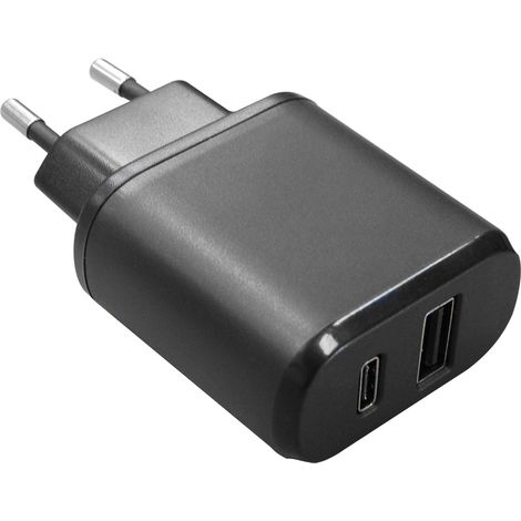 AP5USB-TC Adattatore da Rete 100-240V USB+USB TypeC 5V 3A