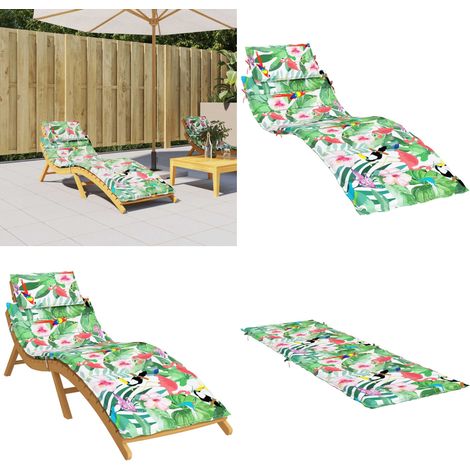 Coussin de chaise longue multicolore tissu oxford - Coussin De Chaise Longue - Coussin D'extérieur - Coussin Décoratif - Coussin Multicolores - Tissus Oxford - Home & Living