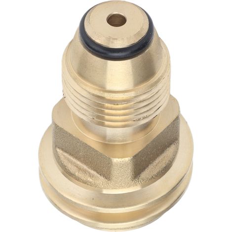 Adaptateur en laiton pour réservoir de propane, convertissant la vanne de service POL du réservoir LP en tuyau QCC1 type 1