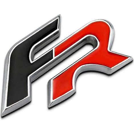 Insigne de coffre arrière rouge/noir Seat FR pour Ibiza. Leon. Mii et Altea