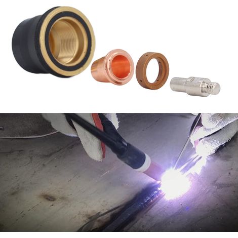 Kit de torche plasma S45 (ensemble de 12 pièces), pièces facilement usées, buse d'électrode S45. (1/5)