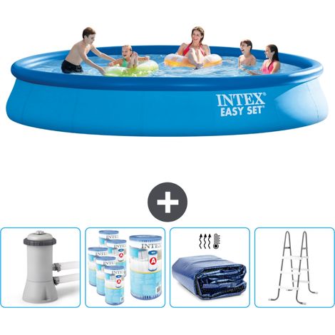 Intex Piscine Easy Set Ronde - 457x84 cm - 5-pièces SCB95 (1/4)