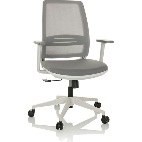 Bürostuhl / Drehstuhl PROFONDO ECO W Netzstoff / Stoff grau hjh OFFICE