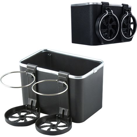 Multifunktionale Aufbewahrungsbox für die Mittelarmlehne mit Getränkehalter – Sitzorganizer für Handy, Geldbörse und mehr – Werten Sie Ihren Fahrzeuginnenraum auf