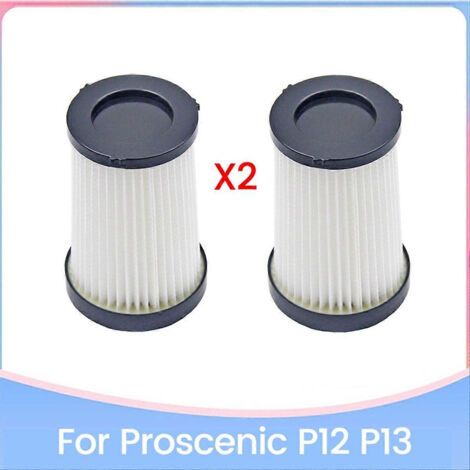 LAN Lot de 2 cartouches filtrantes de rechange pour aspirateur Proscenic P12 P13 - Pièces détachées pour un nettoyage domestique efficace (1/5)