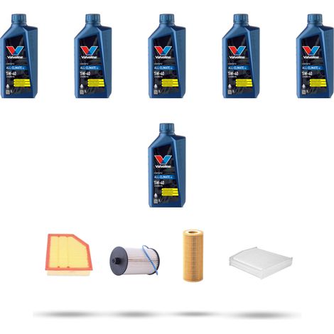 Kit tagliando 4 FILTRI e 6L OLIO compatibile con Volvo V70 II 2.4 D 96Kw dal 2001 al 2007 (1/5)
