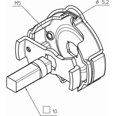 Supporto Rapido In Fe Max 50Nm Interasse CAME 001YM0127
