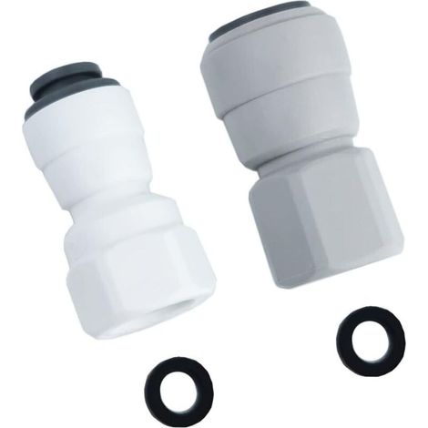 Schnellkupplungen 1/4" auf 1/4", 1/4" auf 3/8" für Wasserfilter, Wasserhahnadapter, Wasserreiniger