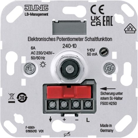 Jung Elek.Potentiometer für EVGs/Trafos 240-10 (1/2)