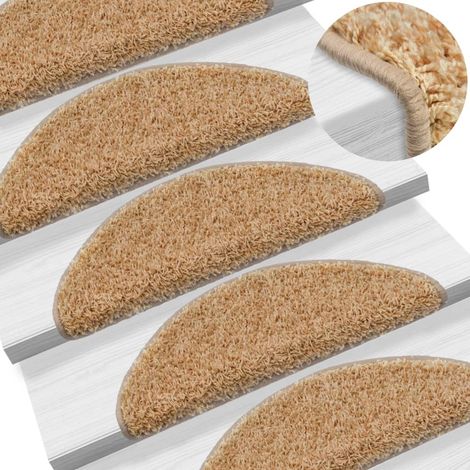 15 gradini crema con strisce adesive 65 x 25 cm DEC023572 (1/5)