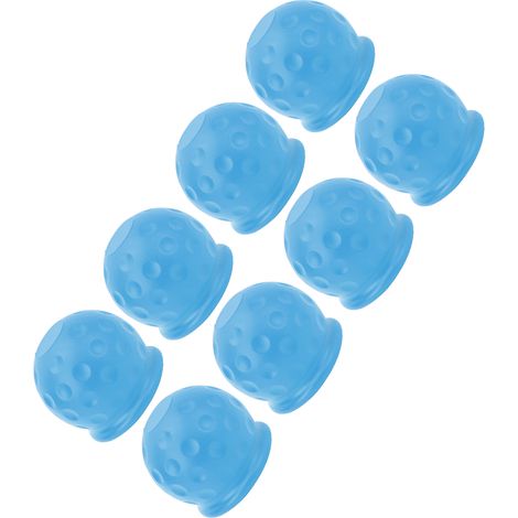 Cache-boules d'attelage 50mm x8, housse de protection souple et résistante pour remorque, caravane et camping-car - Bleu (1/5)