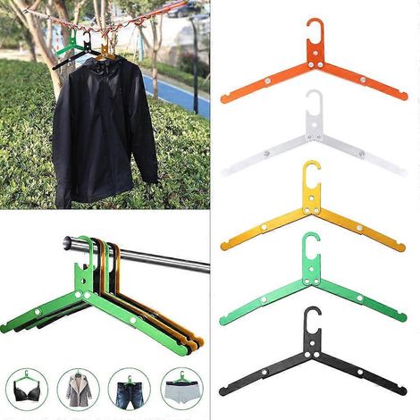 Cintre pliable portable multifonctionnel, organisateur de cintres pour vêtements et manteaux (1/4)