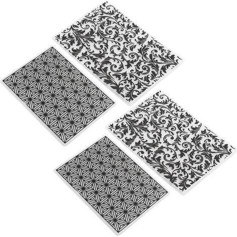 4 Modèles de Gaufrage en Plastique pour DIY Cartes Scrapbooking et Artisanat Papier (1/5)