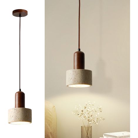 Suspensions LED avec ampoules intégrées plafonniers rétro lampes de chevet suspendues 3 températures couleur hauteur réglable (1/4)
