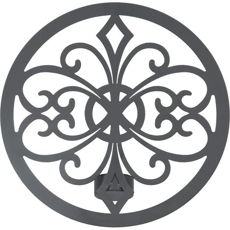 Schwarzer barocker Wandkerzenhalter, Hochzeitskerzenständer im europäischen Stil, dekorativer Kerzenhalter (Barockstil) (1/4)