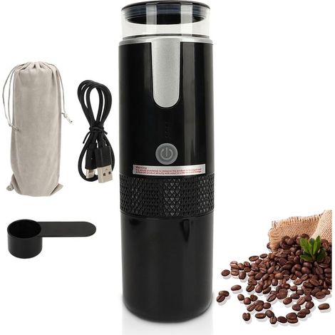 Tragbare Kaffeemaschine, kompatibel mit K-Cup-Kapseln. Gemahlener Kaffee. Manuell bedienbare, tragbare Kaffeemaschine für Camping und Wandern. (1/5)